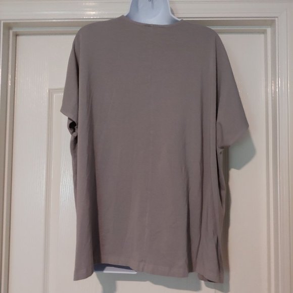 Bryn Walker Oversize Lagenlook Layer minimalist V-Neck Bamboo Top Small - Picture 8 of 10